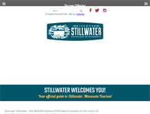 Tablet Screenshot of discoverstillwater.com